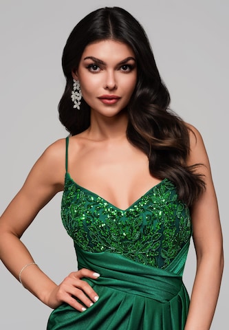 Ombre Evening Dress in Green