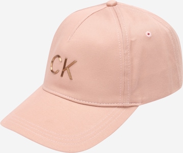 Casquette Calvin Klein en rose : devant