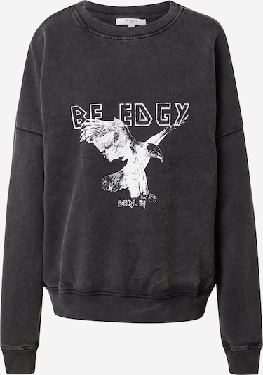 BE EDGY Sweatshirt 'Jela' in schwarz / weiß, Produktansicht