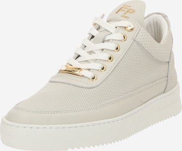 Filling Pieces - Sapatilhas baixas 'Aten' em branco: frente