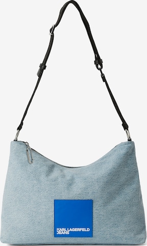 KARL LAGERFELD JEANS Shoulder Bag in Blue: front