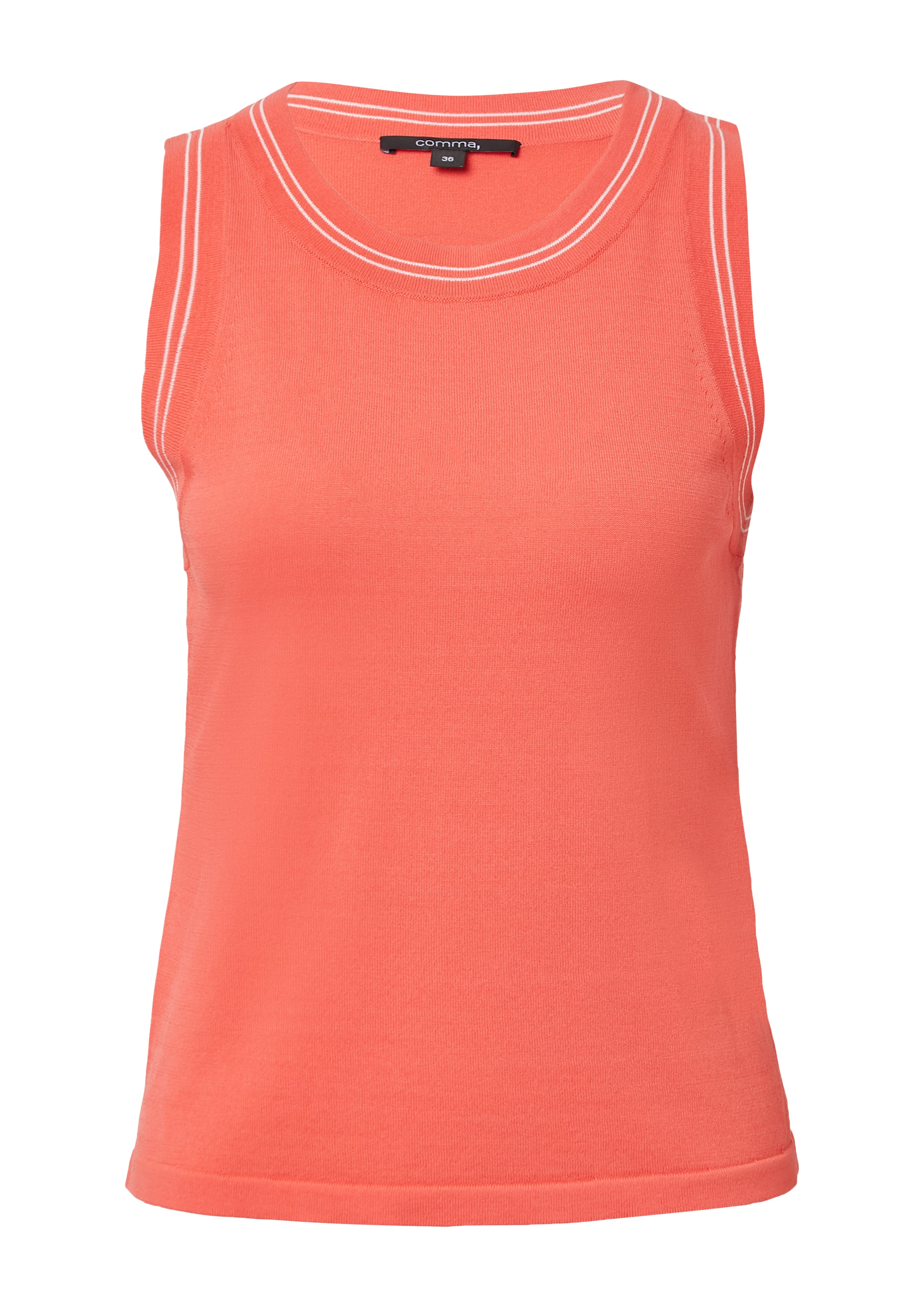 Tops en tricot COMMA en orange : devant