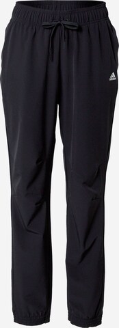 ADIDAS SPORTSWEAR - Tapered Pantalón deportivo 'Made4' en negro: frente