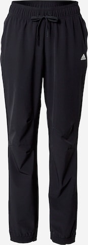 Effilé Pantalon de sport ADIDAS SPORTSWEAR en noir : devant