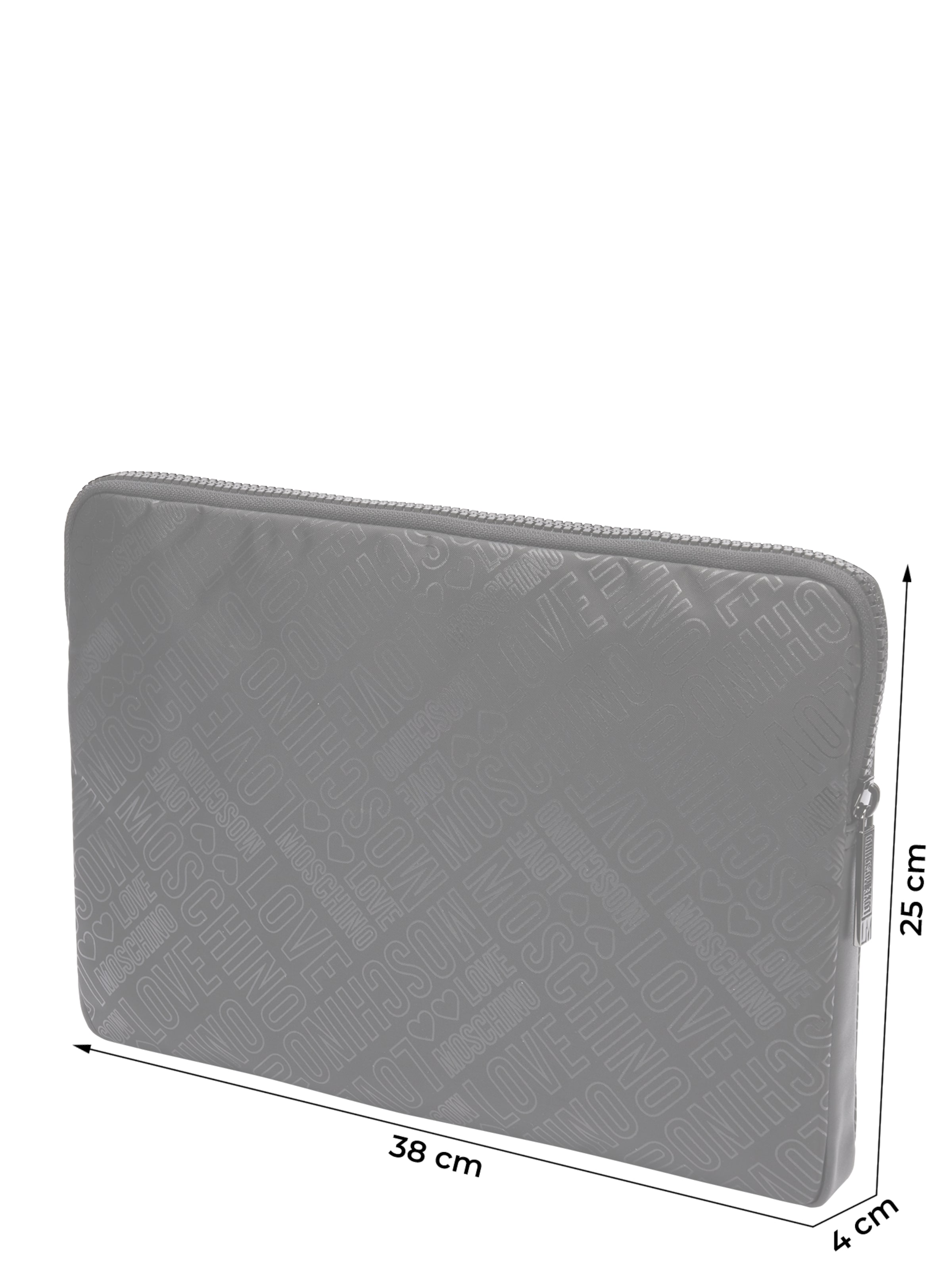 Love Moschino Tablet Case in Black: front