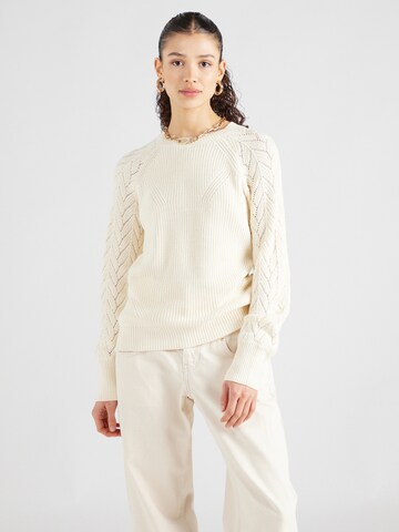 Hailys Sweater 'Be44ttina' in Beige: front