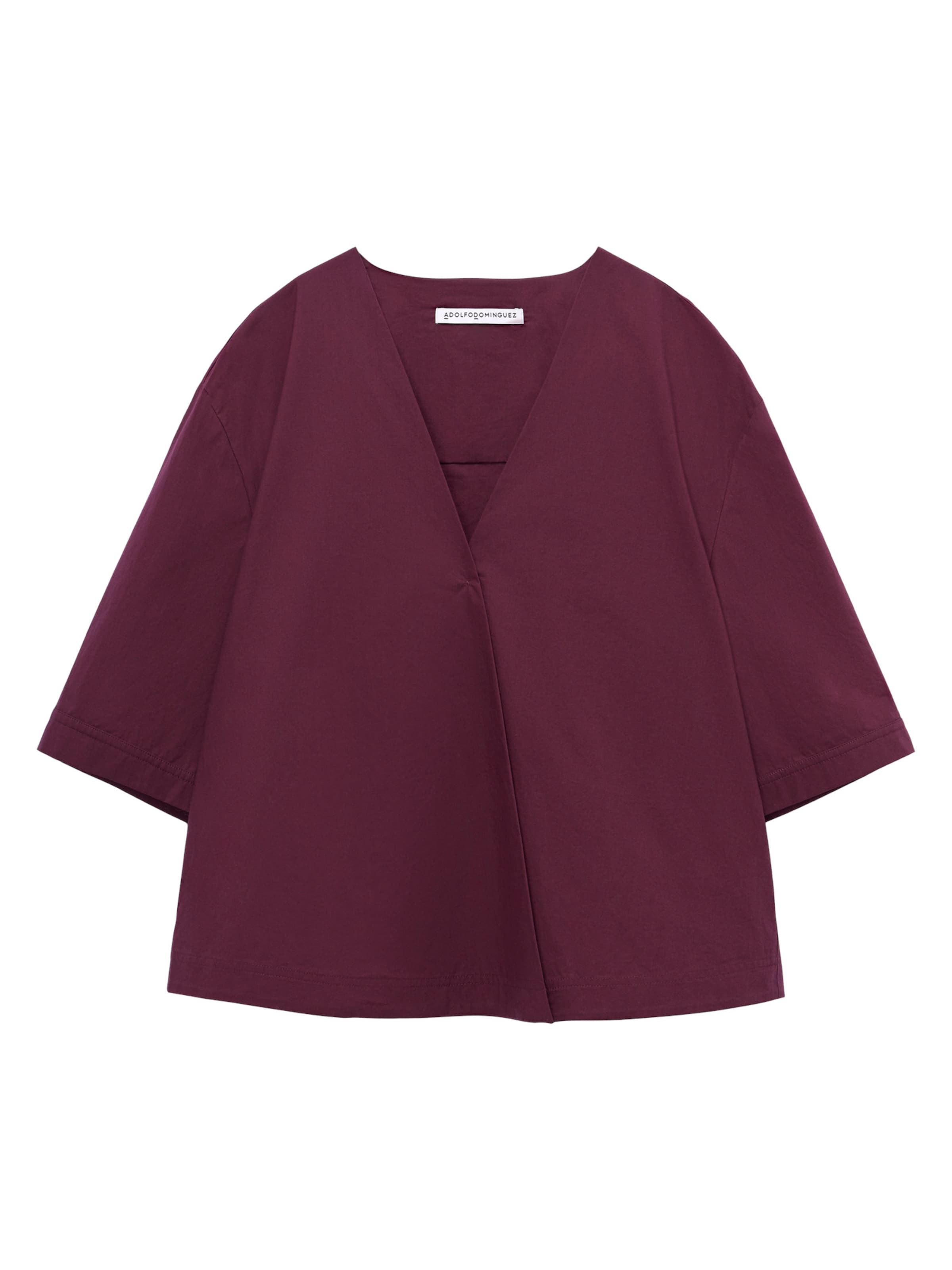 Adolfo Dominguez Top in Rood: voorkant