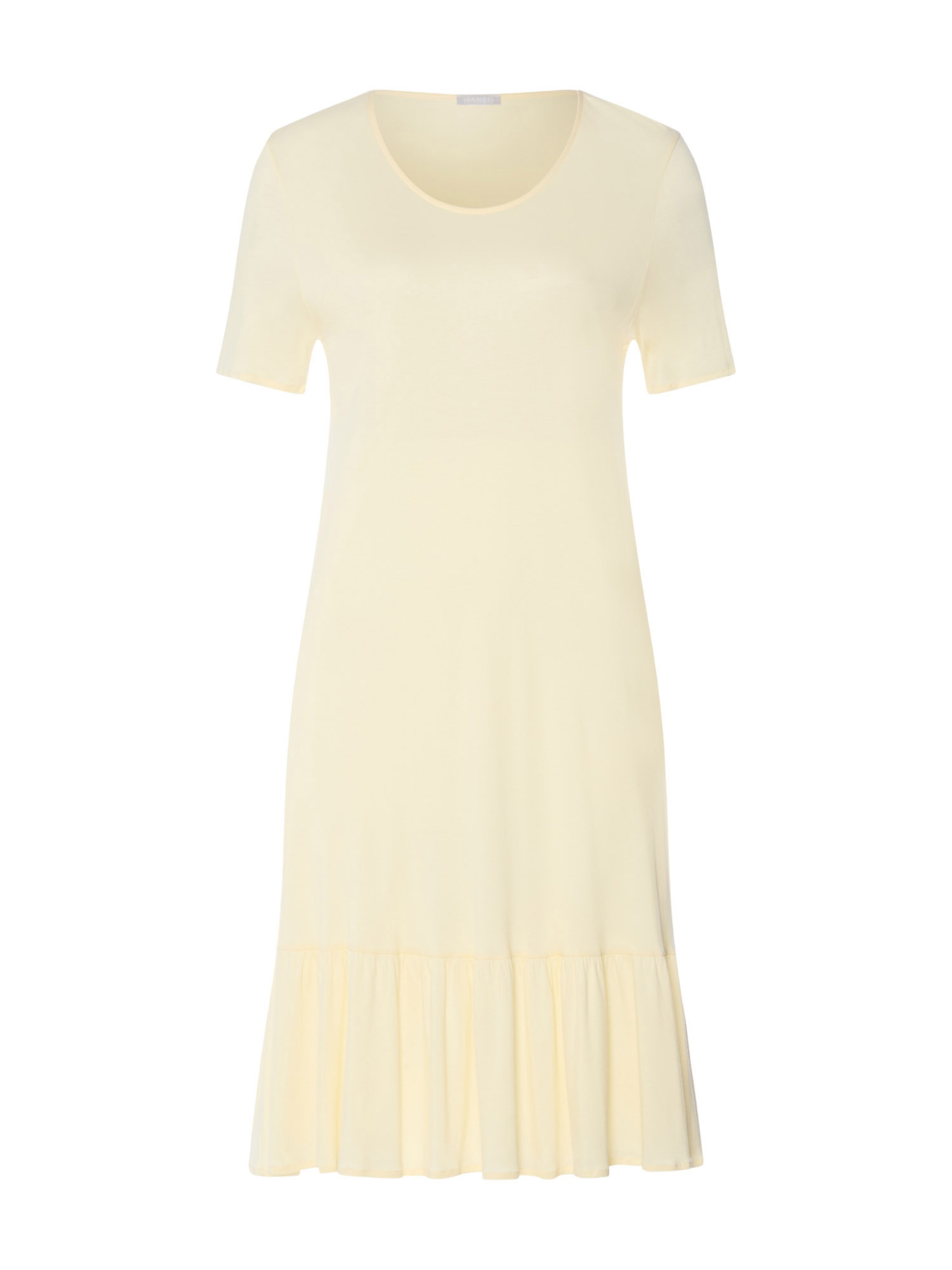 Chemise de nuit ' Isabella ' Hanro en jaune : devant