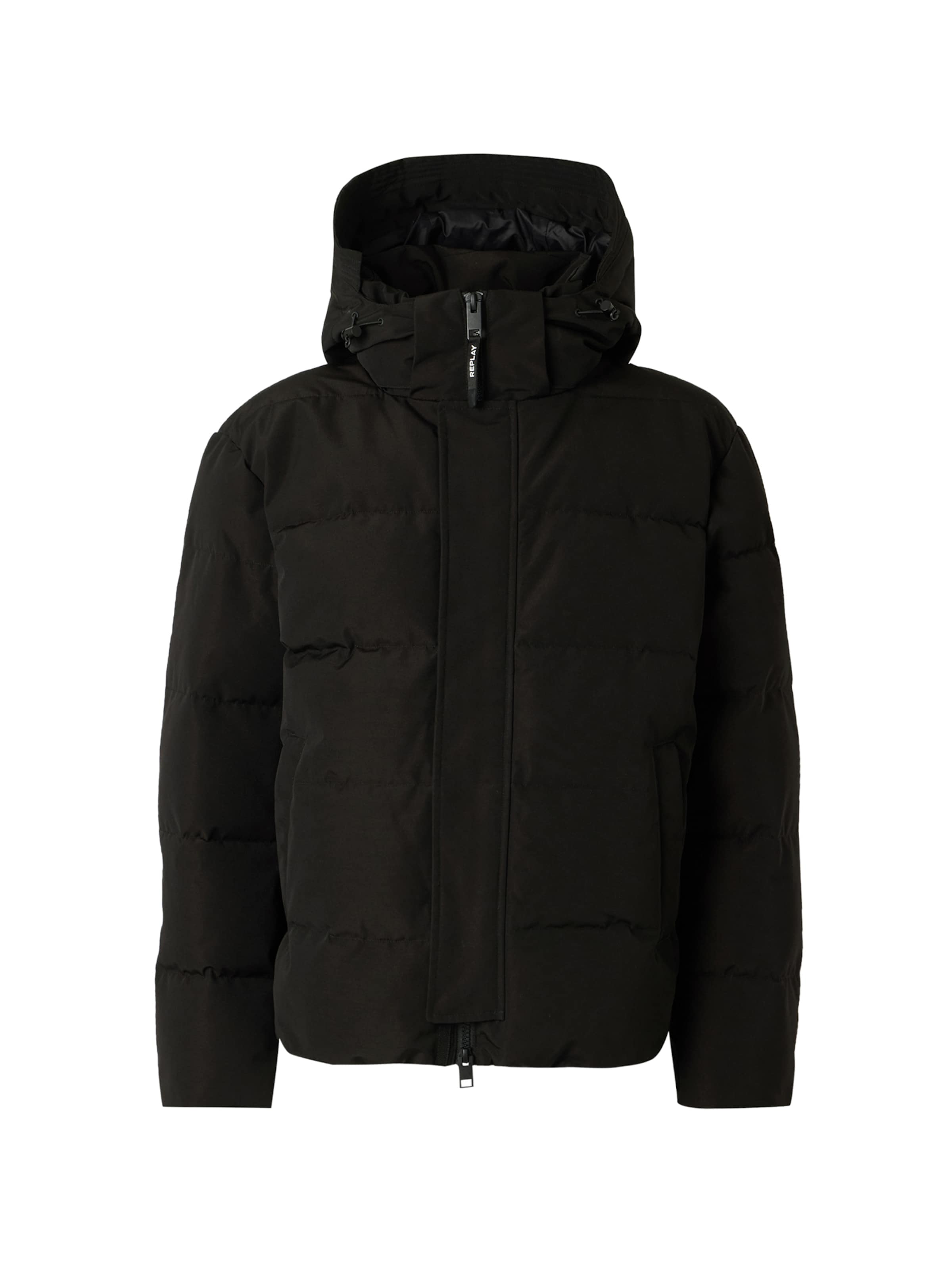 REPLAYZimska jakna - crna boja: prednji dio