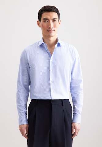SEIDENSTICKER Slim fit Zakelijk overhemd 'Schwarze Rose' in Blauw: voorkant