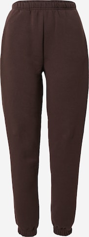 Effilé Pantalon Gina Tricot en marron : devant