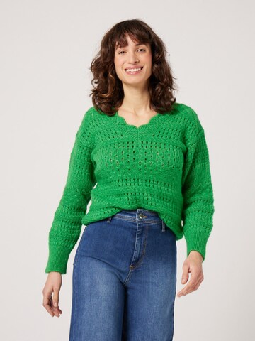 NAF NAF Sweater 'Taylor' in Green: front