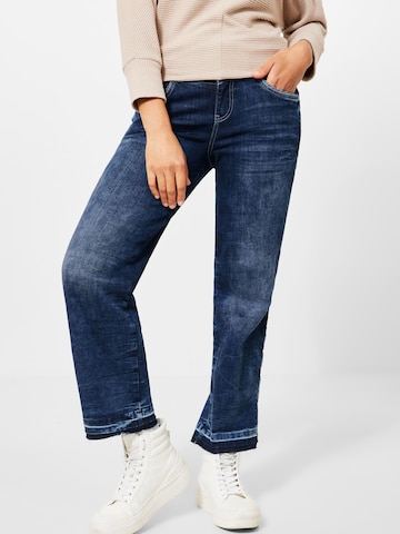 STREET ONE Boot cut Jeans in Blue: front