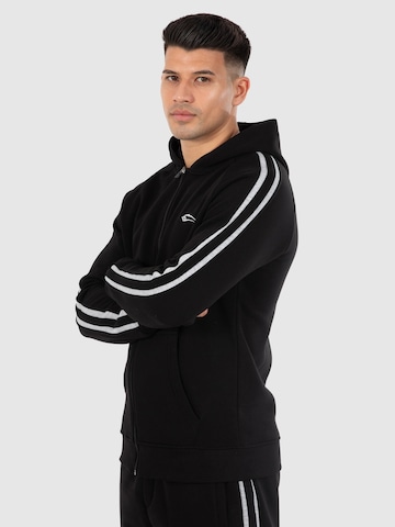 Veste de survêtement 'Miran' Smilodox en noir
