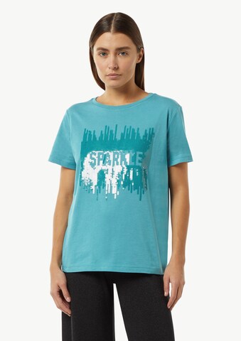 T-shirt comma casual identity en bleu : devant