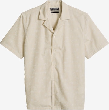 Marc O'Polo Button Up Shirt in Brown: front