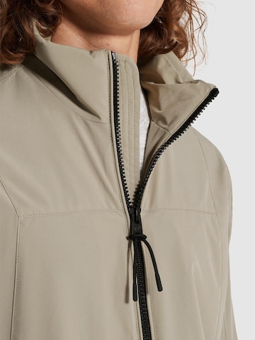 CAST IRON - Chaqueta de entretiempo 'Softshell jacket with high collar' en verde