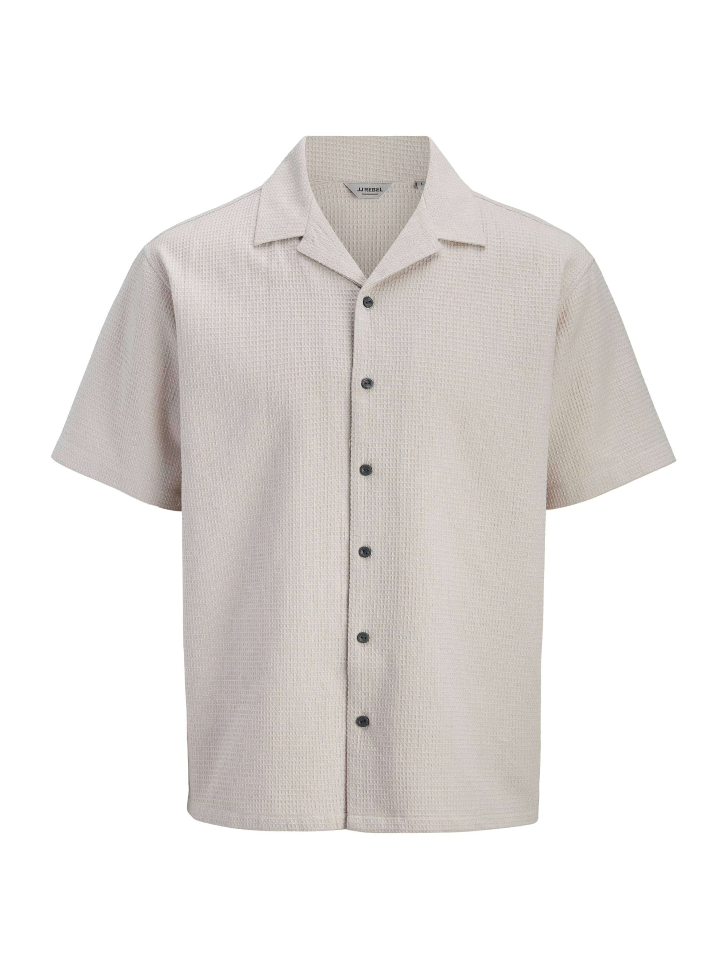 Fit confort Chemise 'JREBKORSO' JJ Rebel en beige : devant