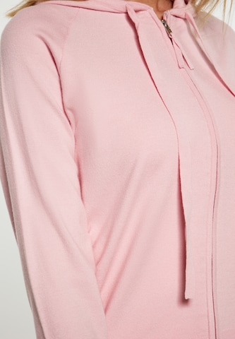 usha BLUE LABEL Zip-Up Hoodie 'BLUE LABEL' in Pink