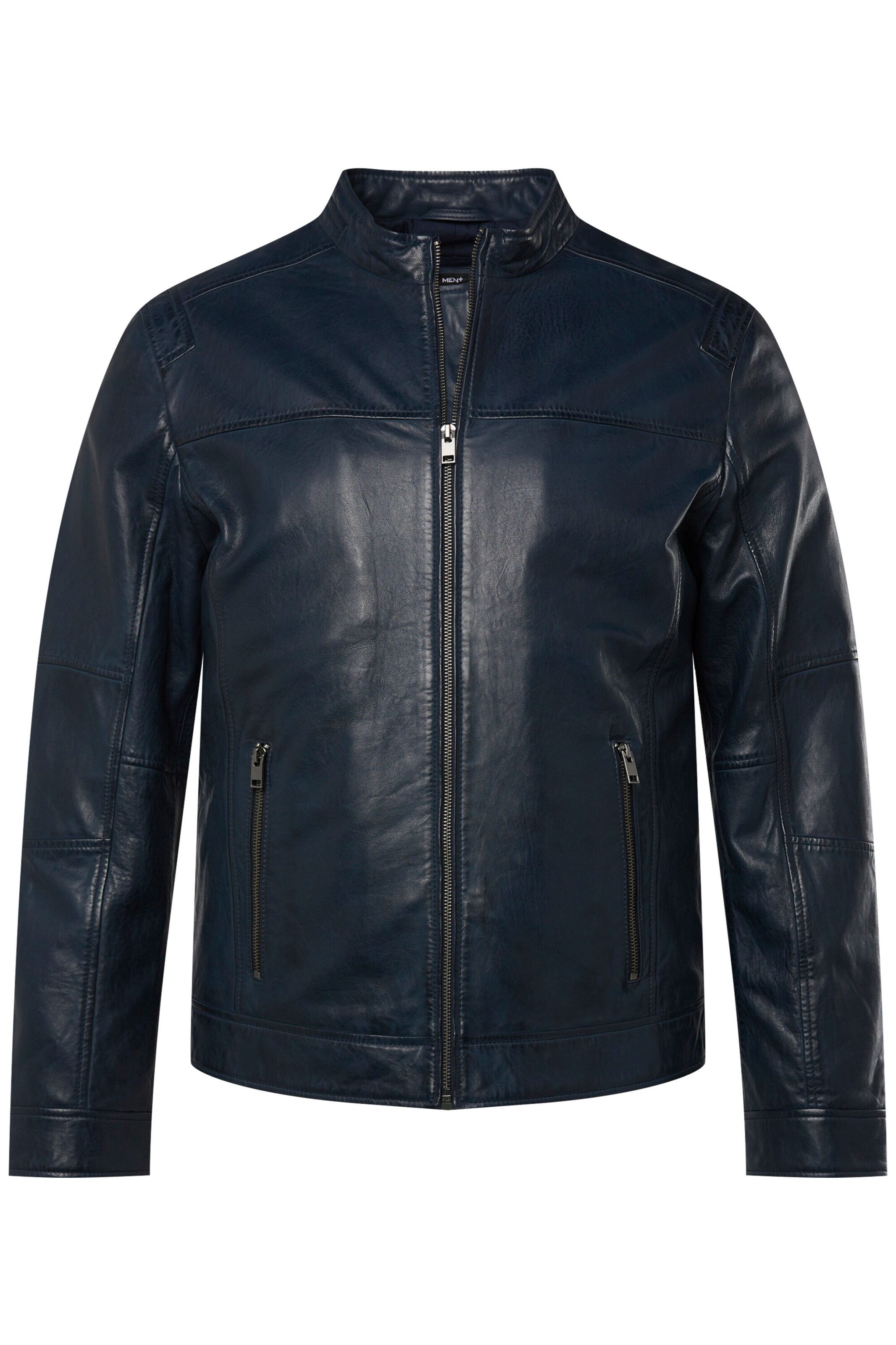 Men Plus Übergangsjacke in Schwarz: Vorderseite