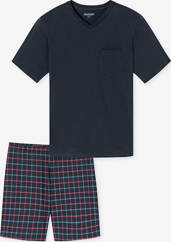 SCHIESSER Shorty ' Comfort Essentials ' in Blau: Vorderseite