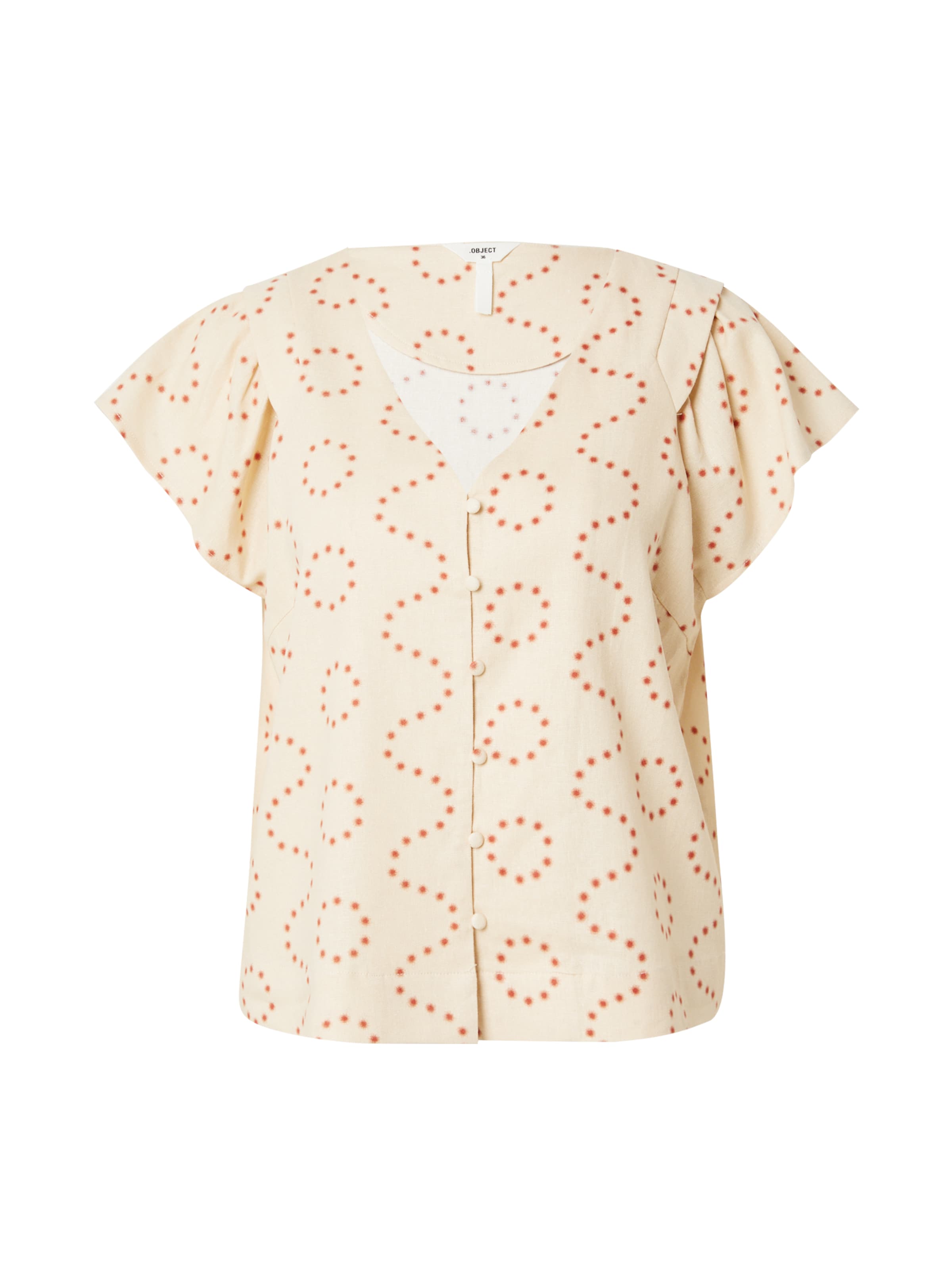 OBJECT Blouse 'Chang' in Beige: voorkant