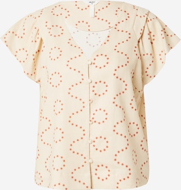 OBJECT Blouse 'CHANG' in Beige: voorkant