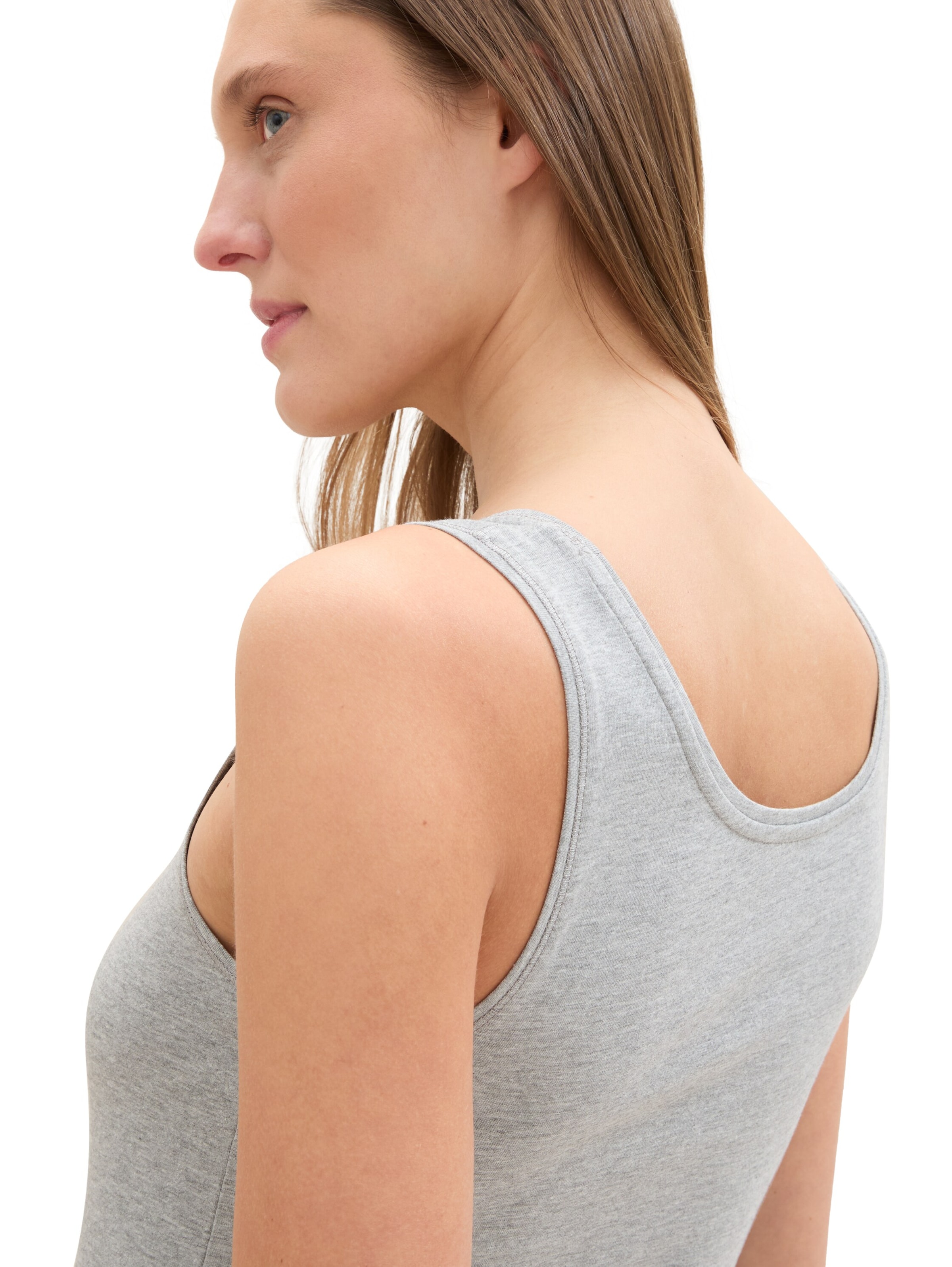 TOM TAILOR Top - Sivá