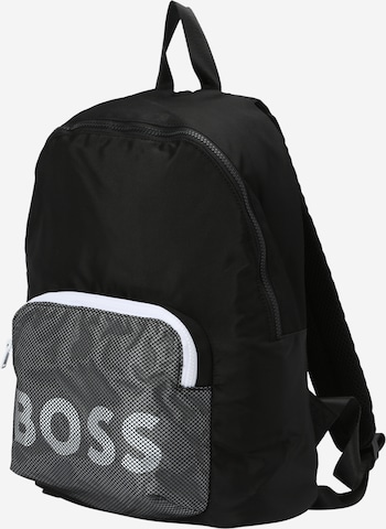 BOSS Kidswear Backpack in Black: front