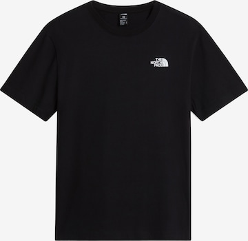 THE NORTH FACE Тениска в черно: отпред