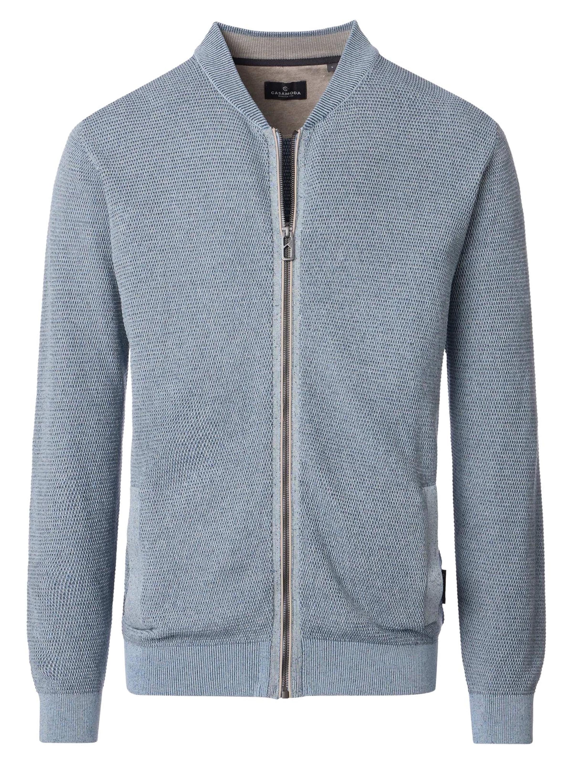 CASAMODA Knit Cardigan 'Basic' in Blue, Item view