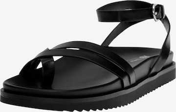 Pull&Bear Remmisandaalit värissä musta: etupuoli