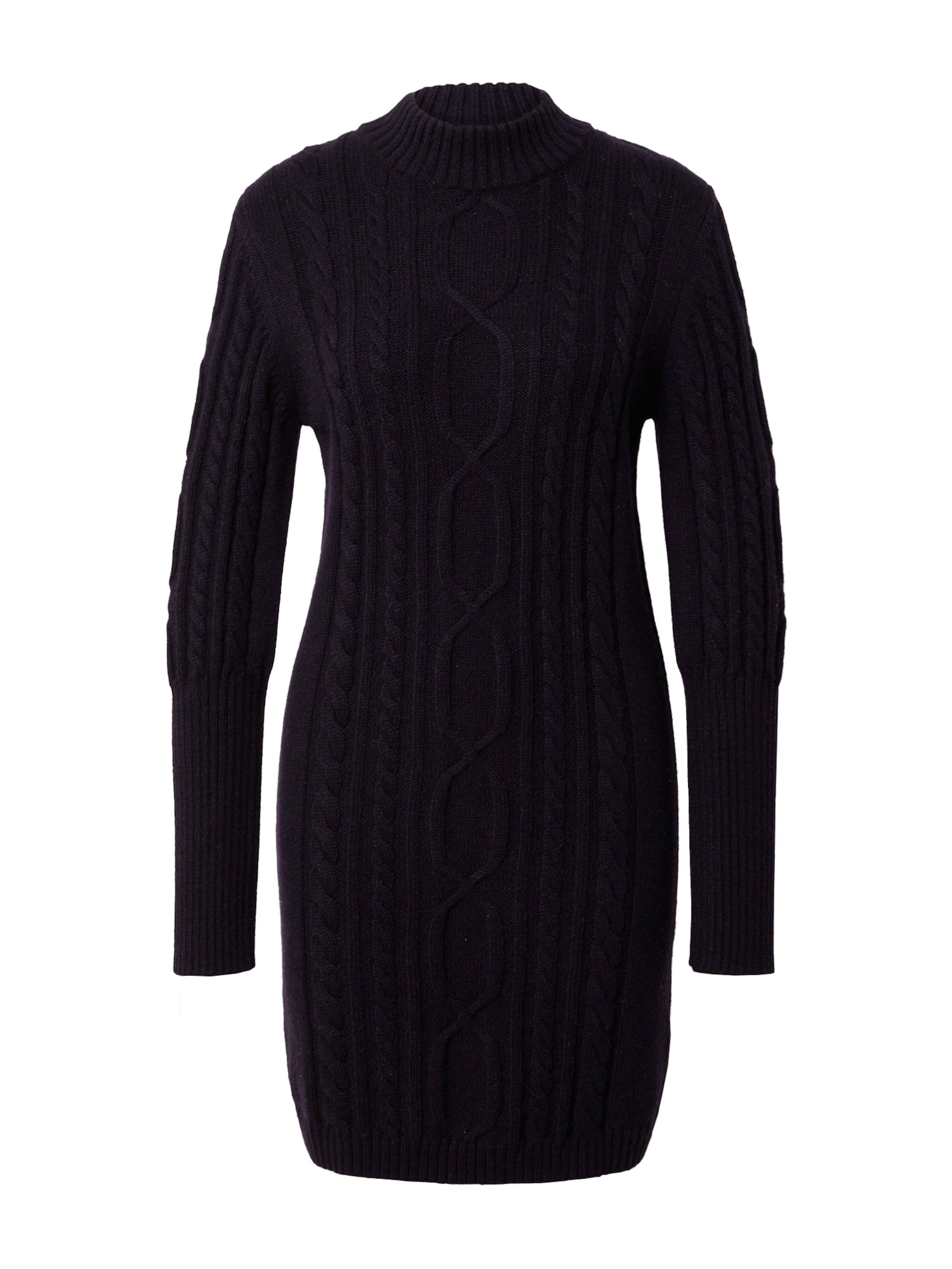 florence by mills exclusive for ABOUT YOU Плетена рокля 'Indira' в черно, Преглед на продукта