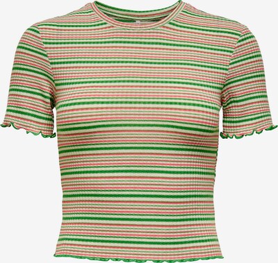 ONLY T-shirt 'JANIE' i beige / grön / rosa, Produktvy