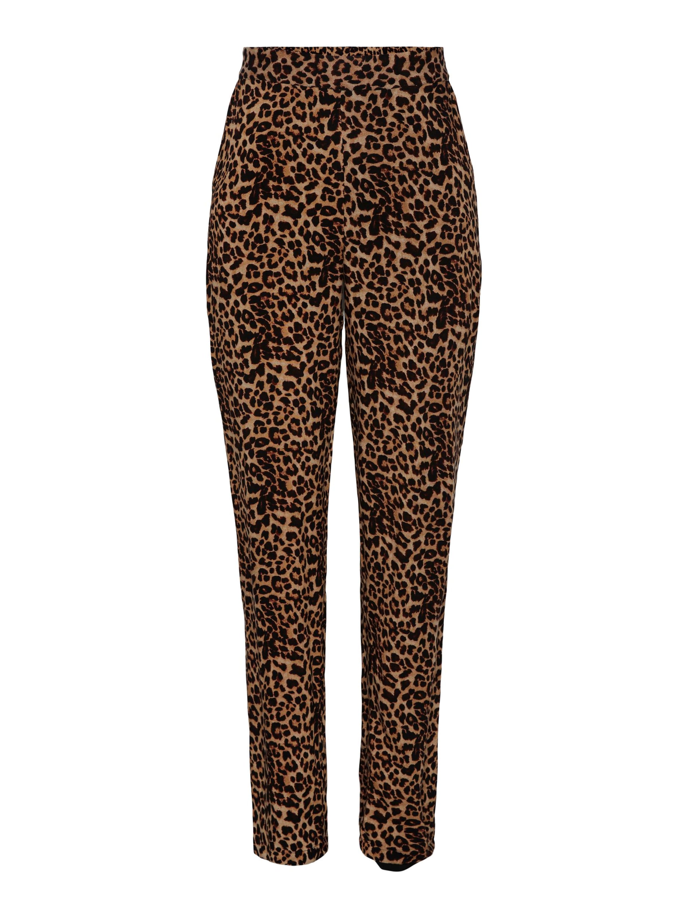 PIECES Trousers 'Nya' in Caramel / Light brown / Black, Item view