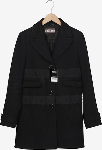 John Galliano Mantel XS in Schwarz: Vorderseite