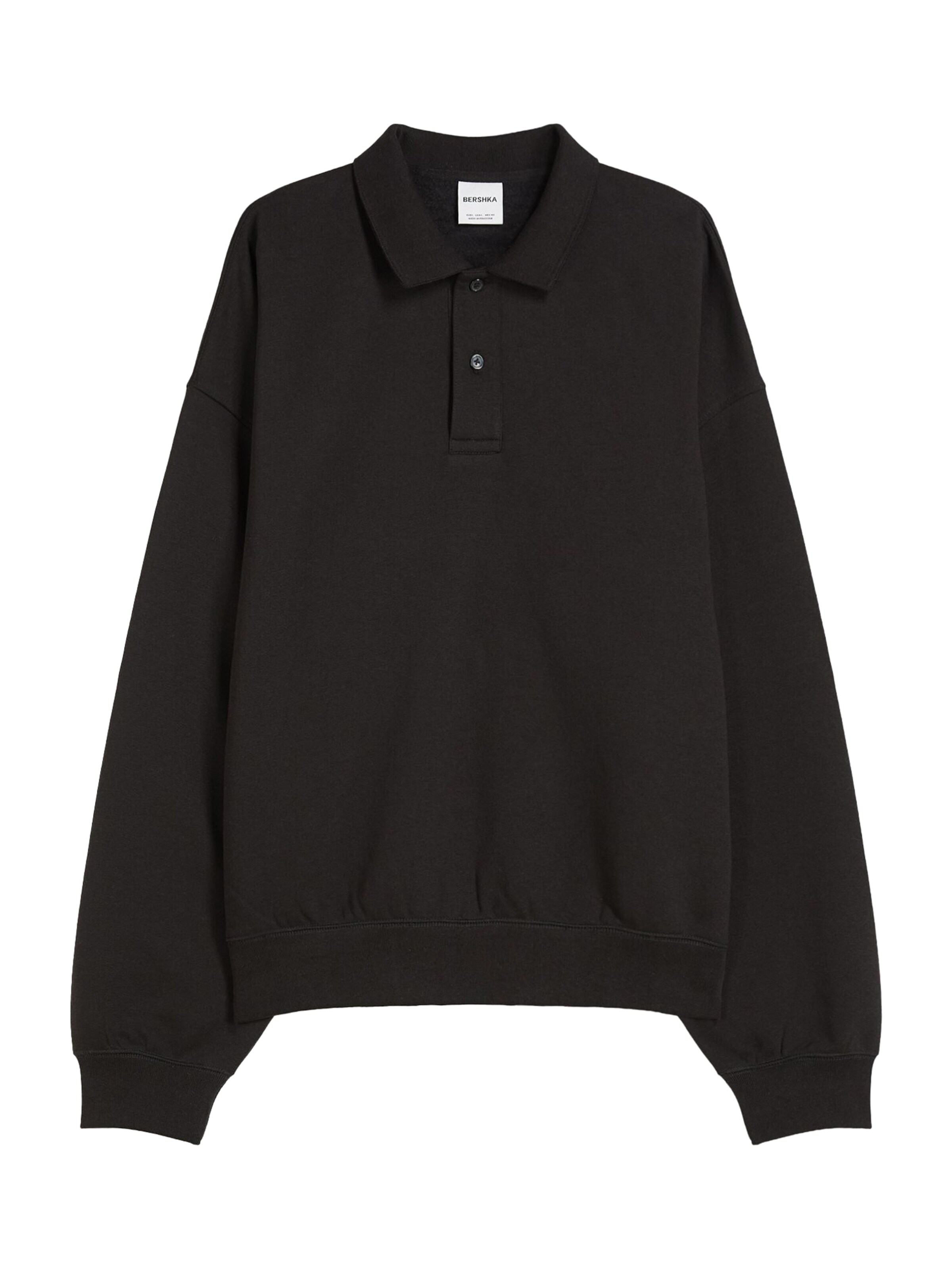 Felpa di Bershka in nero: frontale