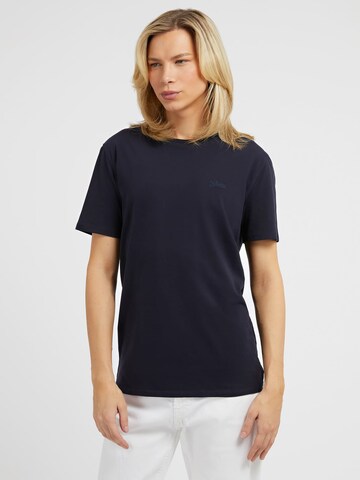 T-Shirt 'Pima' GUESS en bleu : devant