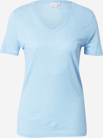 Cream Shirt 'Pitta' in Blauw: voorkant