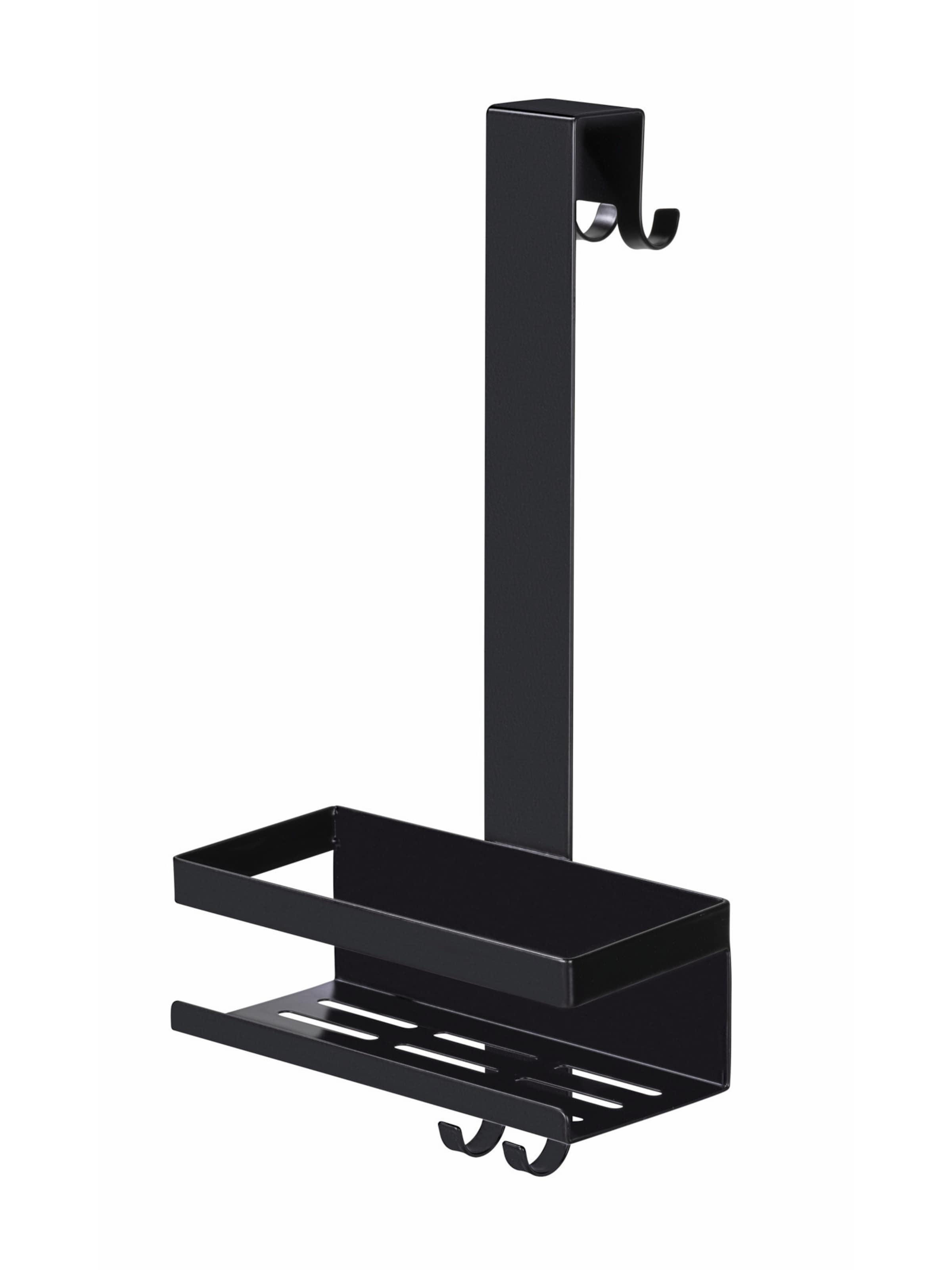 Wenko Duschcaddy 'Bribano' in Schwarz: Vorderseite