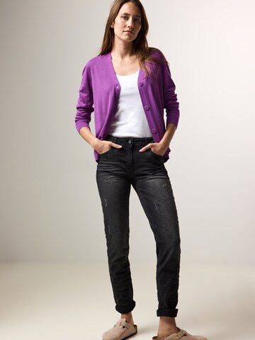 CECIL Knit cardigan in Purple: front