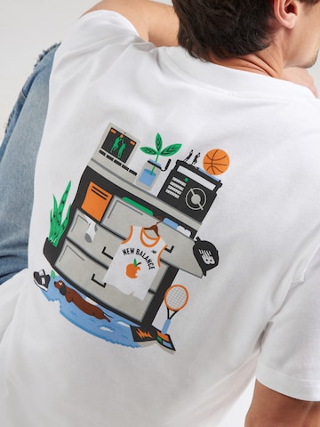T-Shirt new balance en blanc