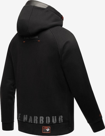 STONE HARBOUR - Sudadera con cremallera 'Finn Luca' en negro