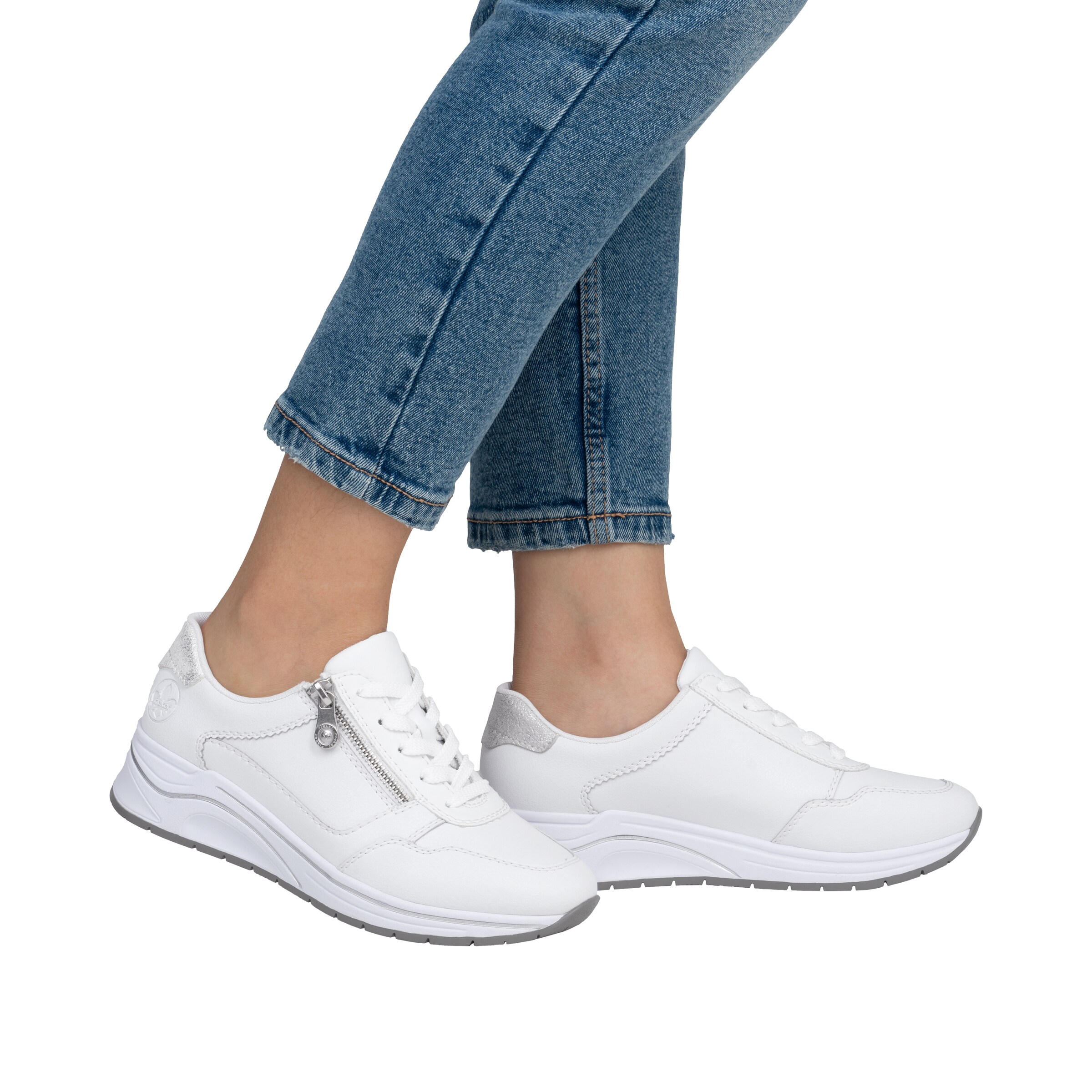 Rieker - Sapatilhas baixas em branco