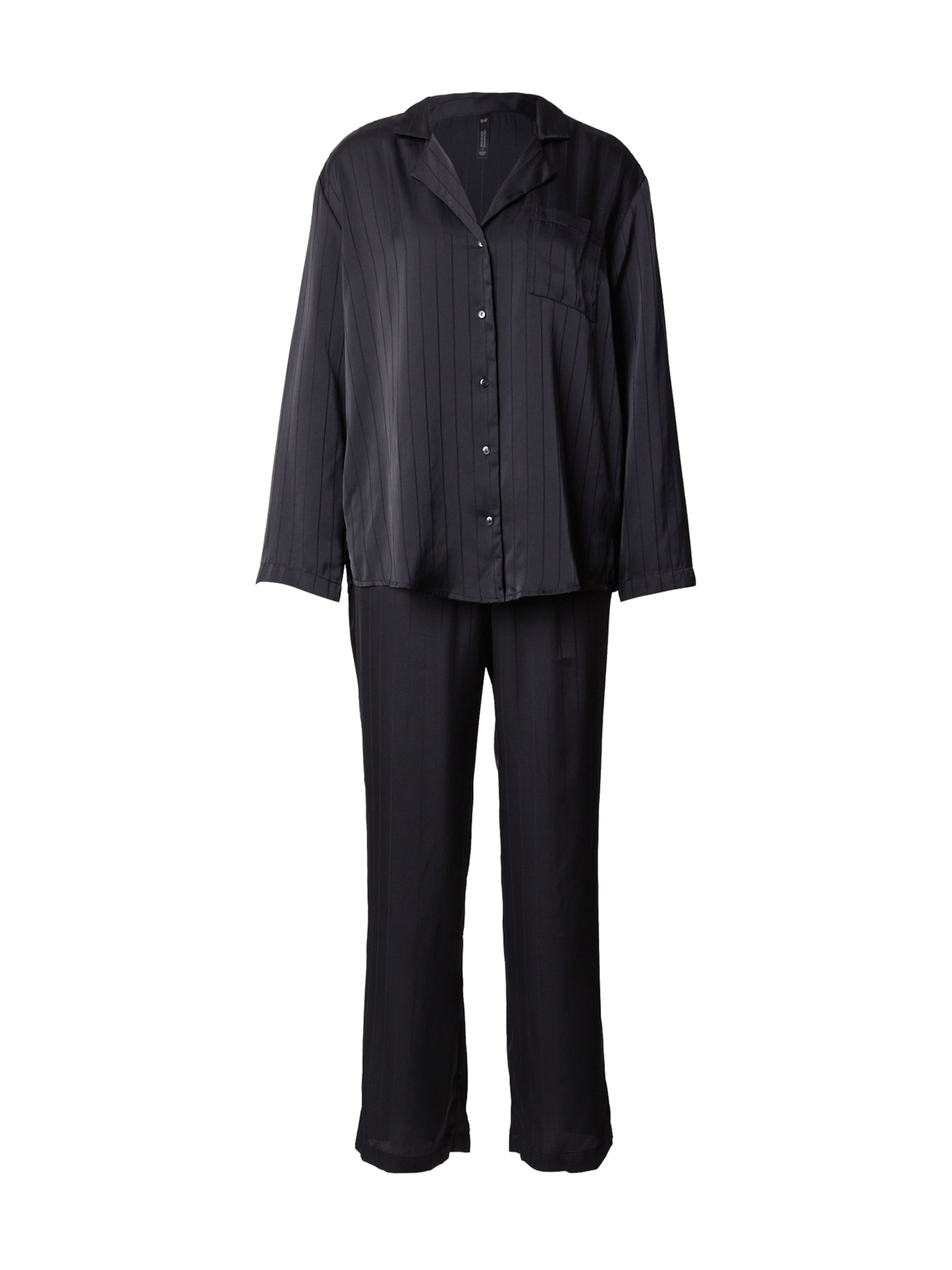 Hunkemöller Пижама в черно: отпред