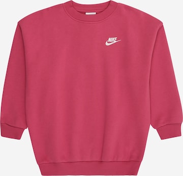 rožinė Nike Sportswear Megztinis be užsegimo 'Club Fleece': priekis
