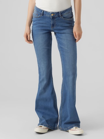 VERO MODA Bootcut Jeans in Blauw: voorkant