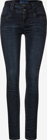 STREET ONE Slimfit Jeans 'York' in Blauw: voorkant