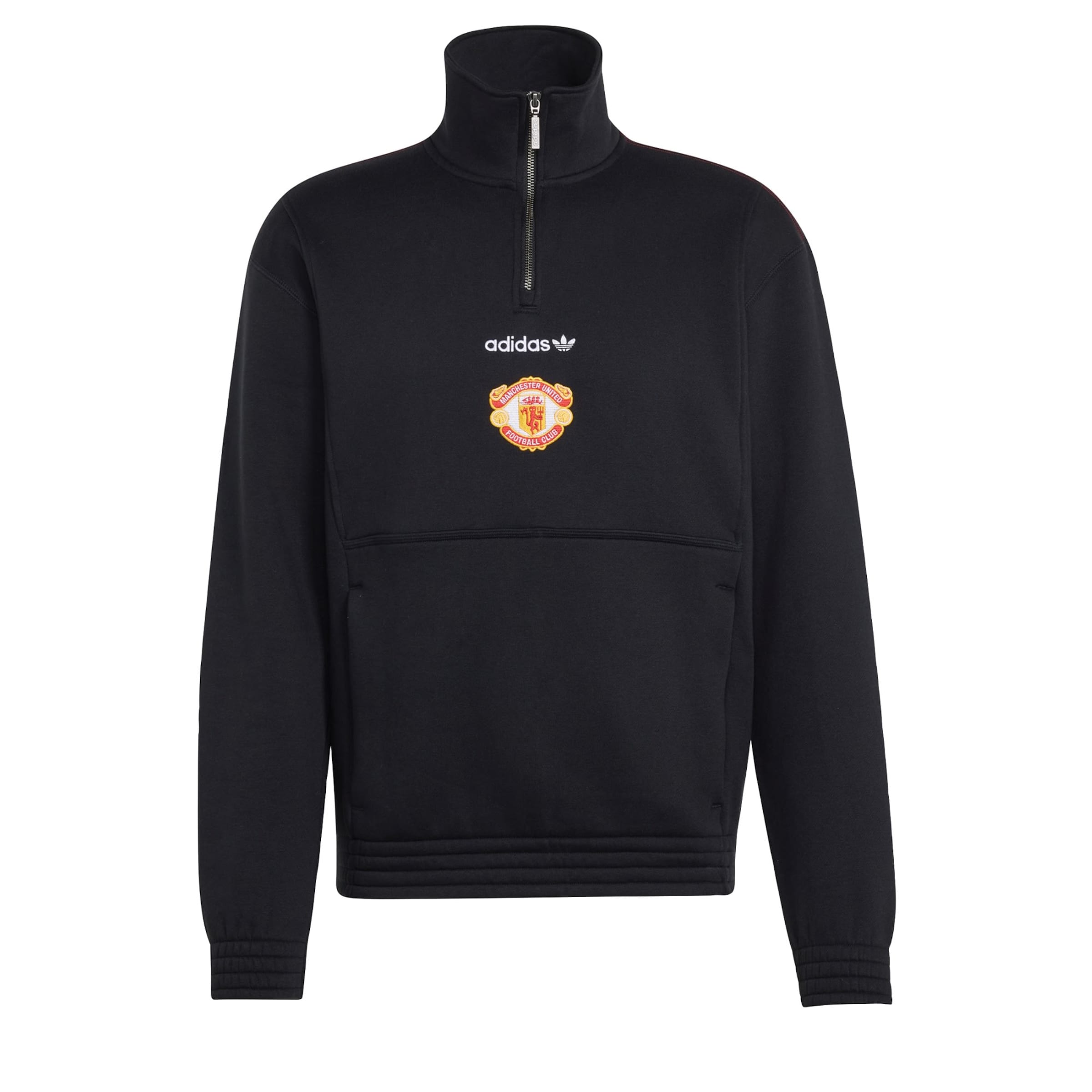 ADIDAS PERFORMANCESportska sweater majica 'Manchester United' - crna boja: prednji dio