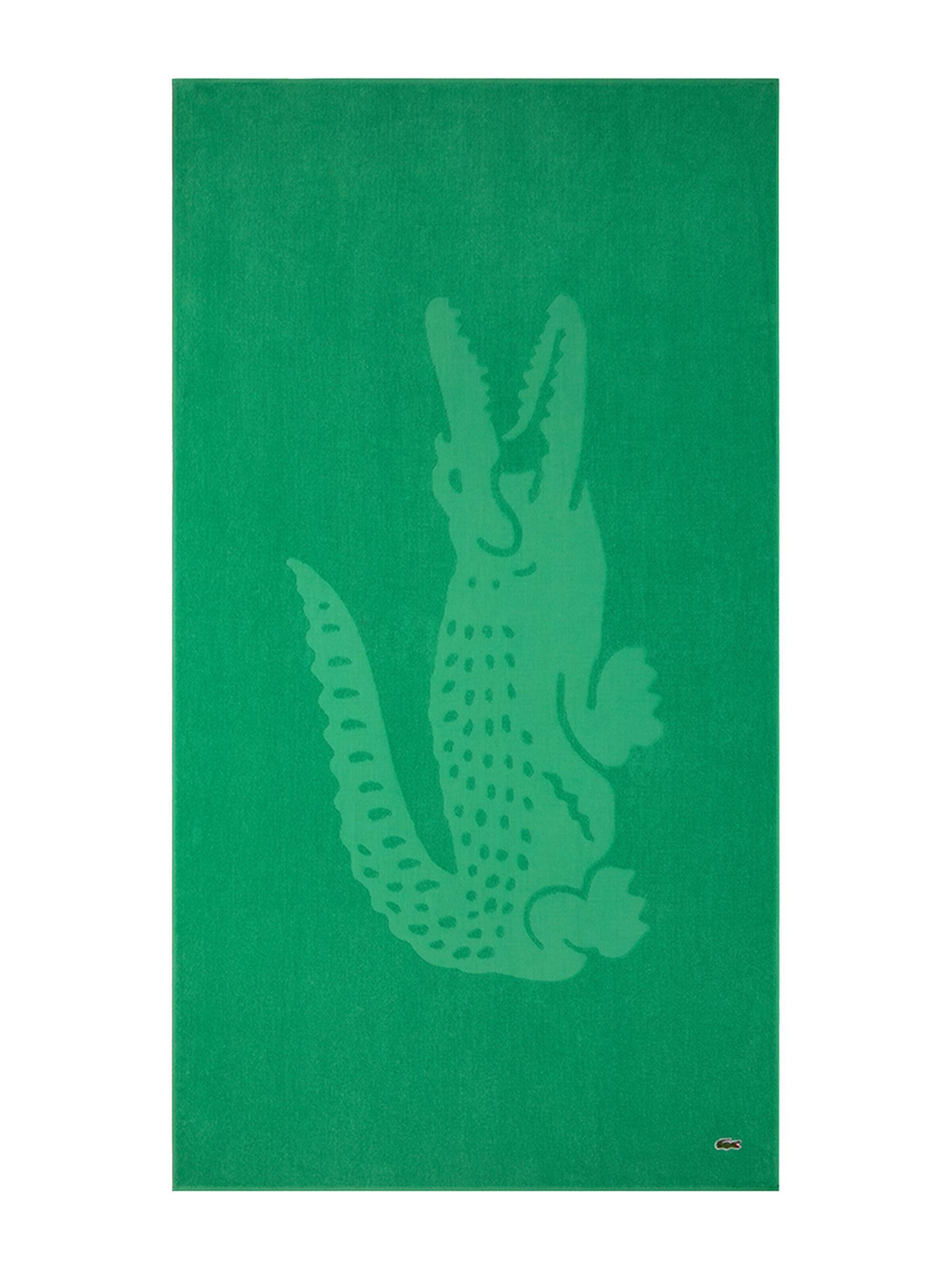 LACOSTE Beach Towel 'LSPORT' in Green: front